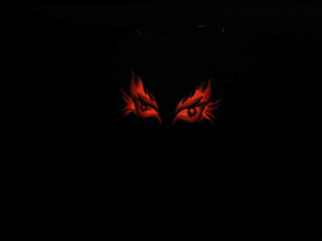 Ali's Evil Eyes Pumpkin