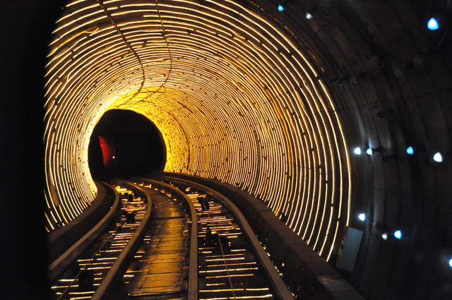 The Bund Sightseeing Tunnel in Shanghai. A tourist rip-off so laughably bad that it should be high on the list of any visitor