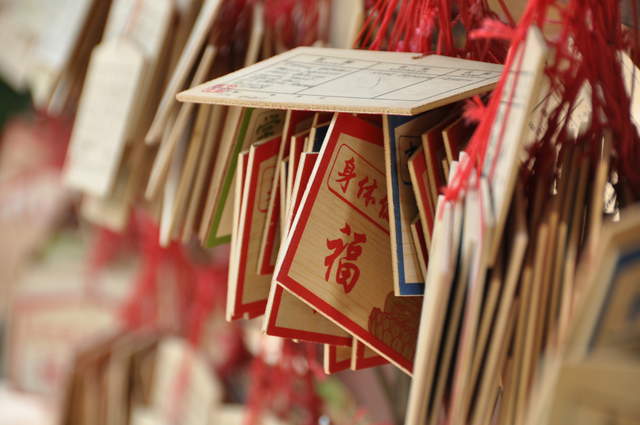 Prayer Cards outside the Big Goose Pagoda