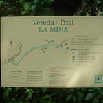 Information sign for La Mina Falls
