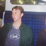 Simon on the train