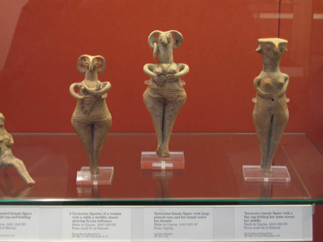 Cyprus male, and female fertility totems