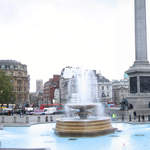 Trafalgar Square at Christmas Panorama