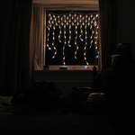 Icicle Lights in the dark
