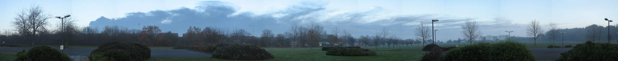 Panorama of the smoke