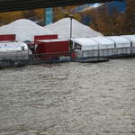 High tide on the Thames, on the first day of the Frost Fair