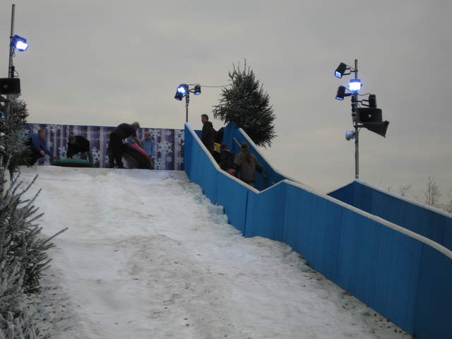 Kev climbing The Ice Slide