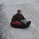Kev on the Ice Slide