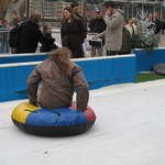 Kev leaving the Ice Slide