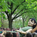 Girl resting St James' Park