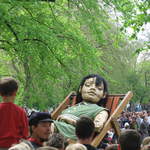 Girl resting St James' Park