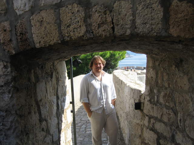 Pete on the walls of Dubrovnik Old Town