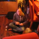Ali untangling christmas tree lights
