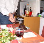 Christmas pudding and brandy