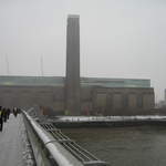 Tate Modern in the snow