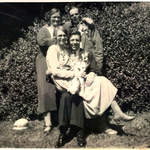(back) Dorothy Warnes, Robert Warnes, (front) Beryl Blake, Leslie Blake