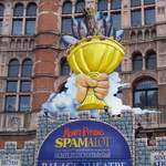 The Palace Theatre, decked out for Spamalot