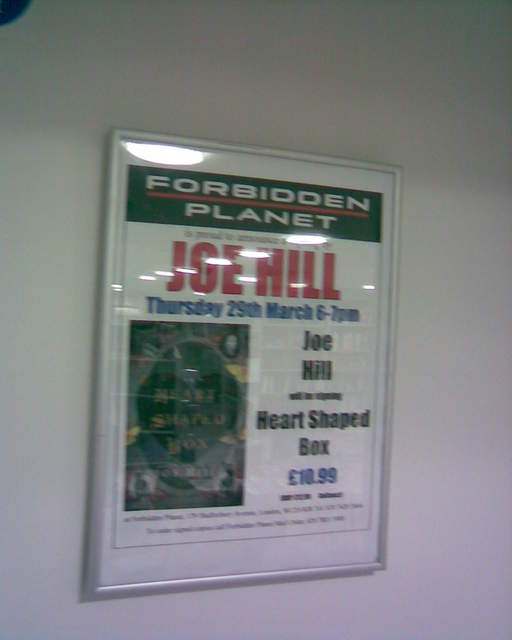 Joe Hill Signing at Forbidden Planet