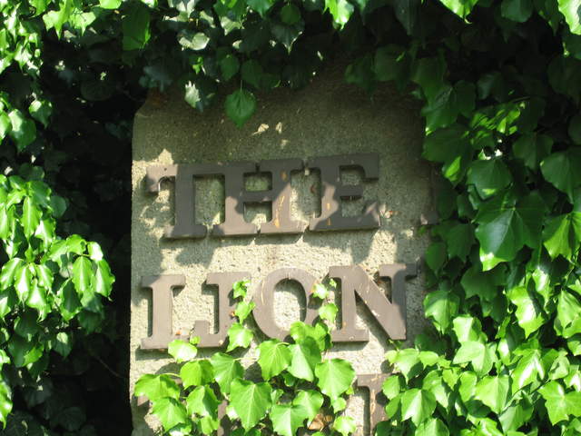 'The Lion' sign