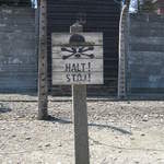 Electrified fence at Auschwitz