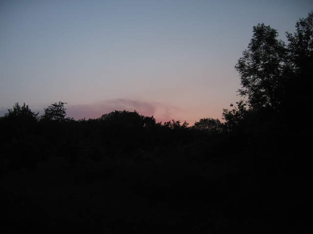Sunset on the way to Kosciuszko's Mound