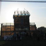 Replica of Brama Floriańska (Florianska Gate) made out of glass bottles