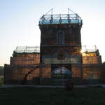 Replica of Brama Floriańska (Florianska Gate) made out of glass bottles