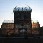 Replica of Brama Floriańska (Florianska Gate) made out of glass bottles
