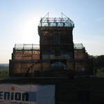 Replica of Brama Floriańska (Florianska Gate) made out of glass bottles