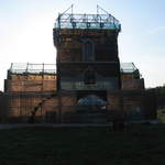 Replica of Brama Floriańska (Florianska Gate) made out of glass bottles