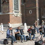 Accordion street entertainers