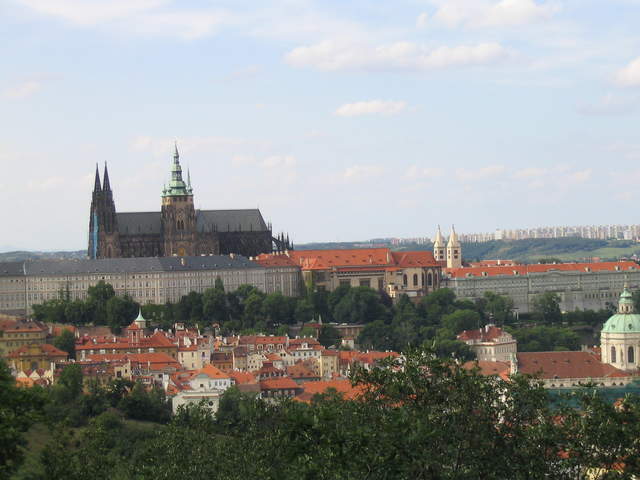 St Vitus's from Petřín Hill