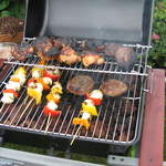 Food on the barbeque