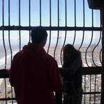 Gemma and Andy up the Tower