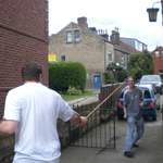 Sword fighting boys