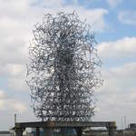 Quantum Cloud, Greenwich Peninsula, by Antony Gormley