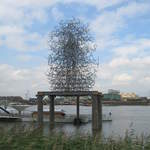 Quantum Cloud, Greenwich Peninsula, by Antony Gormley