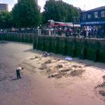 Sand sculptures at Gabriel's Wharf