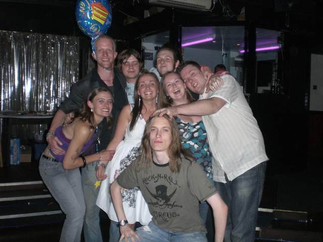 Nobodies Heros off-duty - with girlfriends & Kyle!