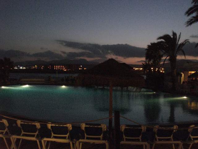 Main pool at night