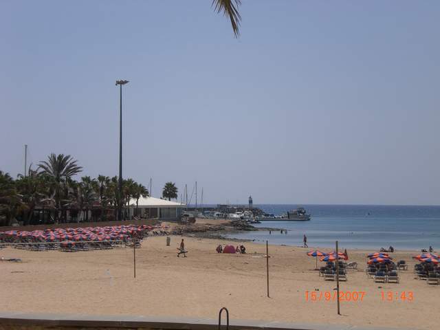 The view from the beach cafe