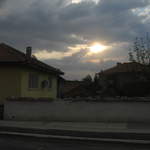 Sunset over Pamukkale