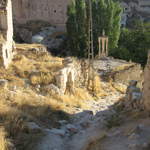 Looking out of the ruins at Çavuşin