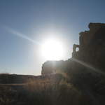 Looking out of the ruins at Çavuşin