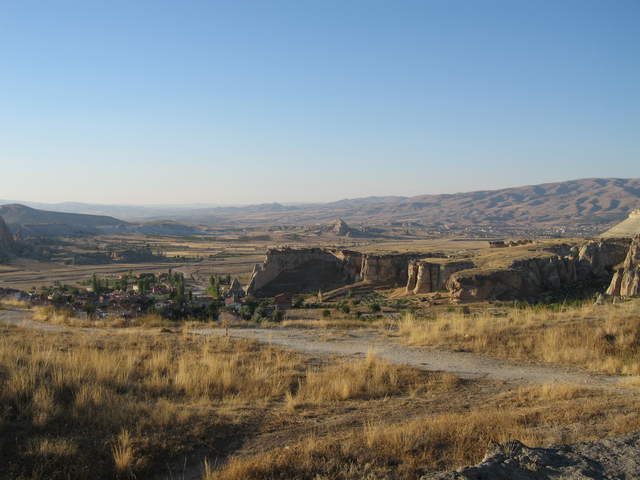 Looking out of the ruins at Çavuşin