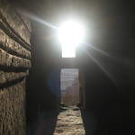 Looking out of the ruins at Çavuşin