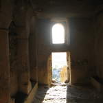 Looking out of the ruins at Çavuşin