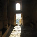 Looking out of the ruins at Çavuşin