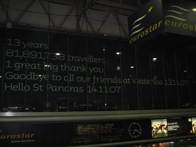 Closure of Eurostar at Waterloo
