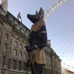 Anubis by the Millenium Wheel